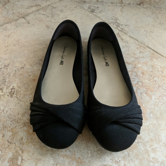 american eagle flats black